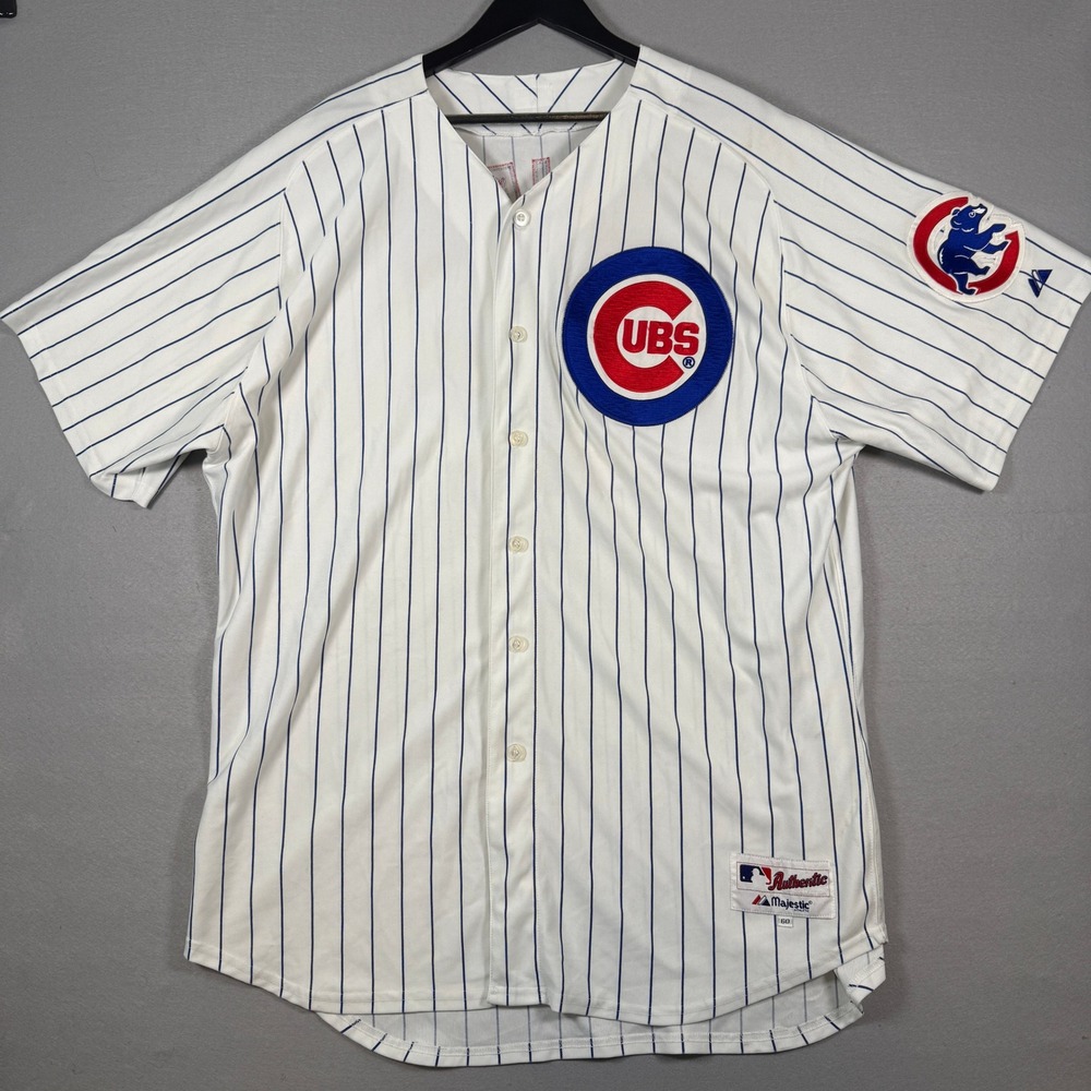 Vintage Chicago Cubs Alfonso Soriano #12 MLB Majestic Jersey Mens SZ 60 White